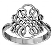Silver Plain Celtic Ring, 925 Sterling Silver, rp700